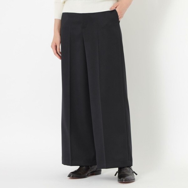梳毛ギャバ プリーテッド ワイドパンツ | ロペ(ROPE') | マルイウェブ