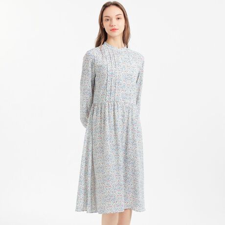 Snowblue Garden フロントタックワンピース | マッキントッシュ  