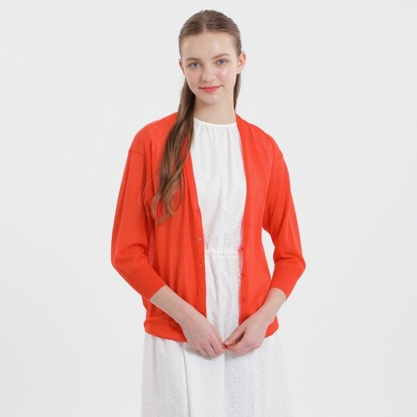 Heavenly Sheer Knit(ヘブンリーシアーニット)】ドルマンVネック 