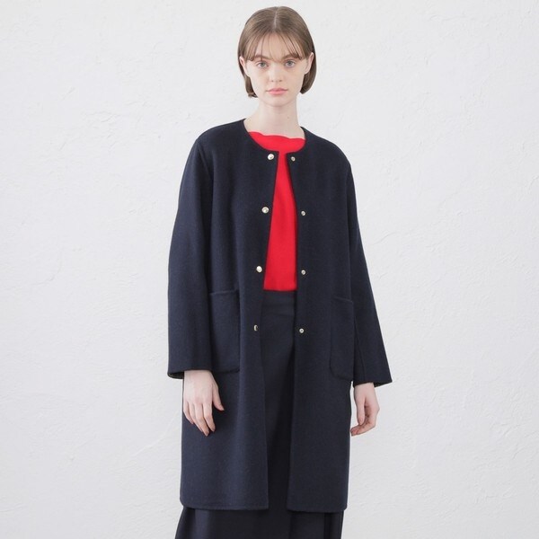 【美品】MACKINTOSH リバーシブル コート アウター ロング ウール MACKINTOSH｜ライトウェイト メルトン ウール ハンビー ロング