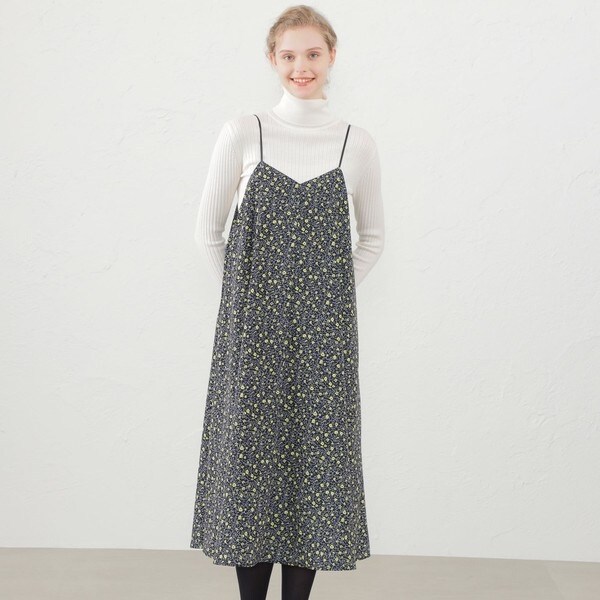 マッキントッシュフィロソフィー フラワーブーケプリントワンピース