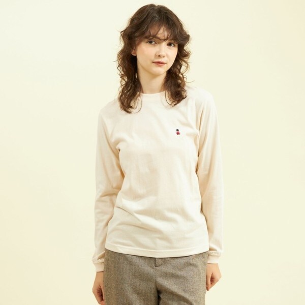 WEB&一部店舗限定】バッキンガムベア クルーネックワンポイントロンT