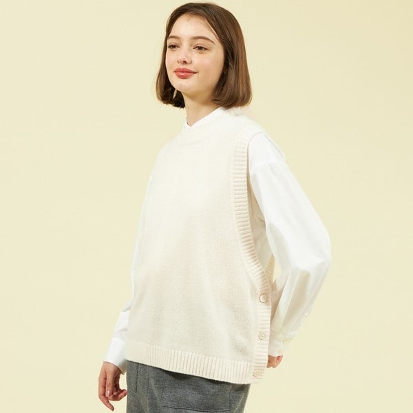 サイドボタンニットベスト | マッキントッシュ フィロソフィー