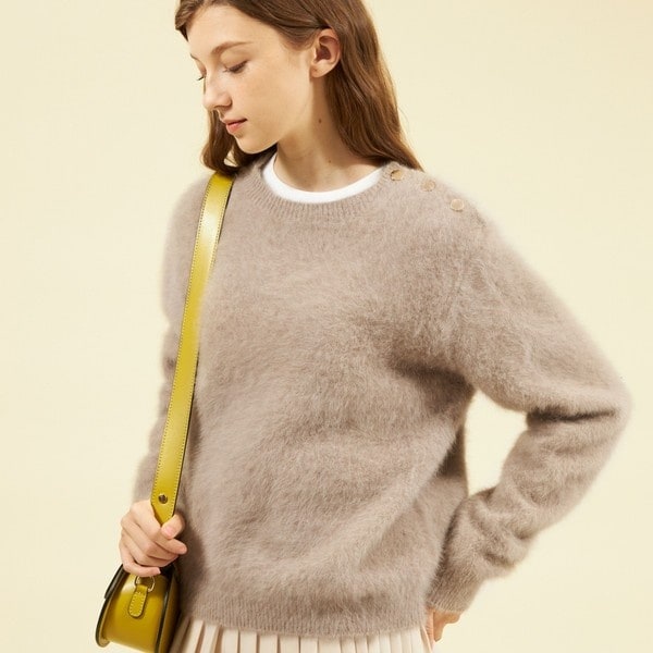 フォックスカシミヤショルダーボタンニット | マッキントッシュ