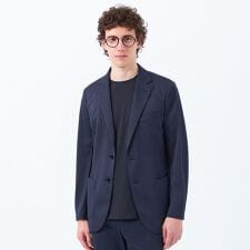 テーラードジャージー ジャケット メッシュジャージー