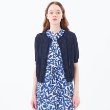 【Heavenly Sheer Knit】 ハーフスリーブカーディガン
