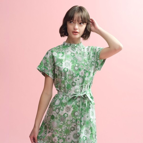 MACKINTOSH PHILOSOPHY　リバティ　ワンピース リバティバンドカラーワンピース | マッキントッシュ