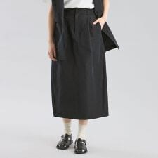 GREY LABEL リネンナイロンスカート
