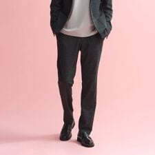 テーラードジャージー パンツ ウール混メッシュジャージー