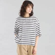 GREY LABEL マルチボーダーブラウス