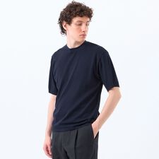 マッキントッシュ フィロソフィー(MACKINTOSH PHILOSOPHY)の30/1ミニカノコ クルーネック半袖ニットTシャツ
