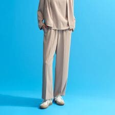 【Alby Easy Pants Wide（アルビー　イージーパンツ ワイド）】バックサテン