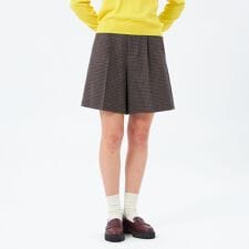 チェックツイードハーフパンツ