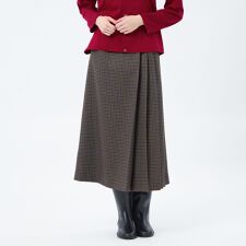 マッキントッシュ フィロソフィー(MACKINTOSH PHILOSOPHY)のサイドプリーツチェックツイードスカート