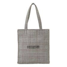 マッキントッシュ フィロソフィー(MACKINTOSH PHILOSOPHY)のチェックツイードロゴトート