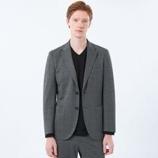 マッキントッシュ フィロソフィー(MACKINTOSH PHILOSOPHY)のテーラードジャージー ジャケット ウインドペンプリント