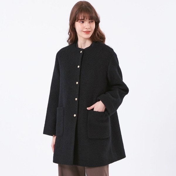 ブルーレーベルクレストブリッジ　メルトンショートダッフルコート　ネイビー　40 ブルーレーベルクレストブリッジ BLUE LABEL CRESTBRIDGE ツイル