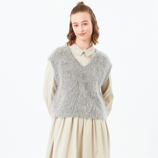 フォックスカシミヤショルダーボタンニット | マッキントッシュ