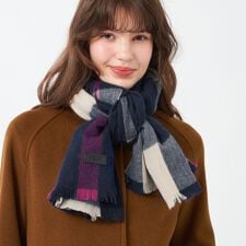 マッキントッシュ フィロソフィー(MACKINTOSH PHILOSOPHY)のウォッシャブルカシミヤチェックストール