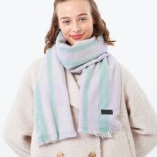 マッキントッシュ フィロソフィー(MACKINTOSH PHILOSOPHY)のウォッシャブルカシミヤチェックストール