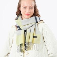 マッキントッシュ フィロソフィー(MACKINTOSH PHILOSOPHY)のウォッシャブルカシミヤチェックマフラー