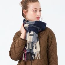 マッキントッシュ フィロソフィー(MACKINTOSH PHILOSOPHY)のウォッシャブルカシミヤチェックマフラー