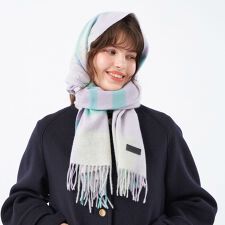 マッキントッシュ フィロソフィー(MACKINTOSH PHILOSOPHY)のウォッシャブルカシミヤチェックマフラー