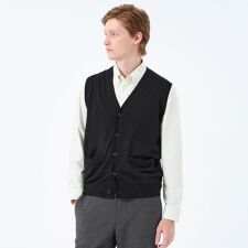ハイゲージ天竺 Vネックニットベスト