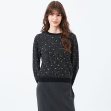 ラメドットニット