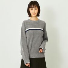 GREY LABEL ローゲージラインニット