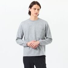 起毛ブリスター クルーネックロンＴ