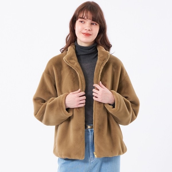 未使用品　マッキントッシュフィロソフィー　フリースボンディングツイル フェイクファースタンドブルゾン | マッキントッシュ フィロソフィー