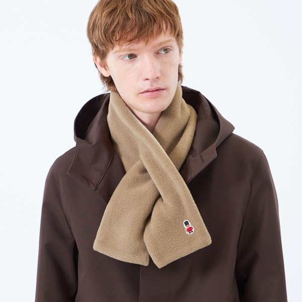 バッキンガムベア ウォッシャブルウールカシミヤ チェックマフラー