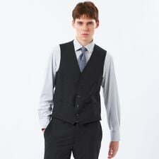 トロッター ウェストコート ＃109 ウール混ストレッチトロピカル