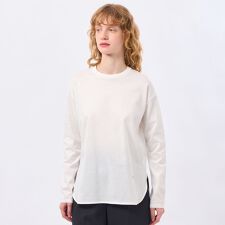 【LEE4月号/蛯原友里さん着用】ラウンドヘムシルケットカットソー