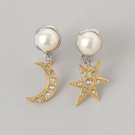 ADER.bijoux】ムーン&スターパールイヤリング | マルイウェブチャネル