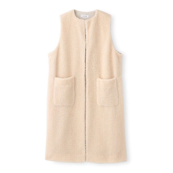 SACRA ボアロングジレ グレー SACRA/サクラ｜スタイリッシュな