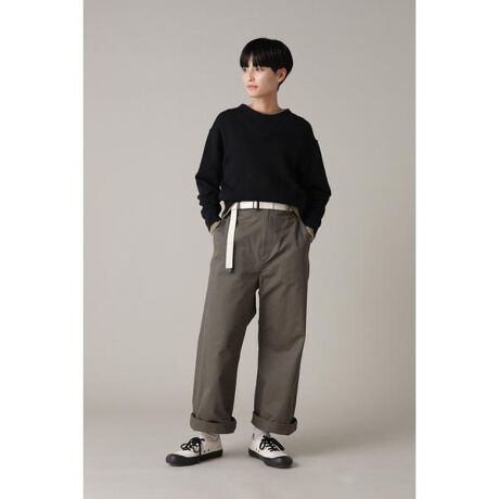 MHL. エムエイチエル ハイウエスト ハーフパンツ ワイドパンツ グレー  