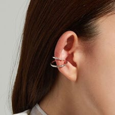 ハードシルバー イヤーカフ(片耳用)