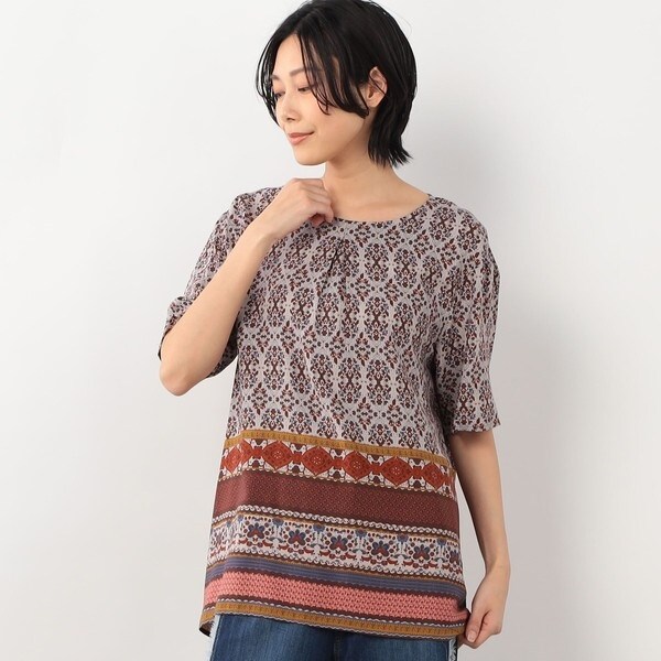 WALDO】バックプリーツバンドカラーシャツ／ニコルホワイト（NICOLE