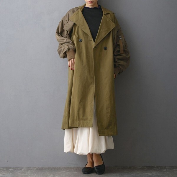 MA-1ロングコート | ニコルホワイト(NICOLE WHITE) | マルイウェブチャネル