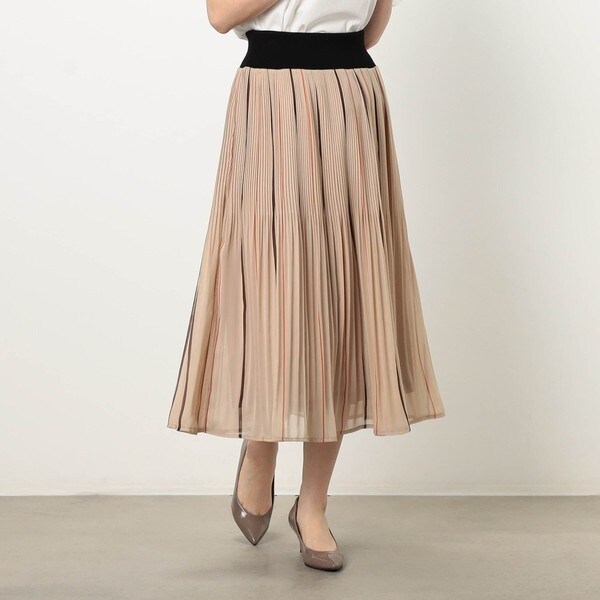 ニコルホワイト（NICOLE WHITE）/【WALDO】ストライプウエストリブスカート WALDO】ストライプウエストリブスカート | ニコルホワイト(NICOLE