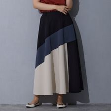 切り替え配色スカート