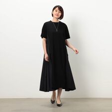【WALDO】サイドスピンドル異素材使いワンピース