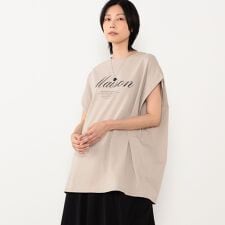 フロントロゴチュニック丈ビッグTシャツ