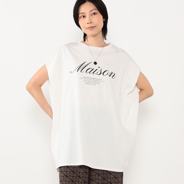 ニコルホワイト（NICOLE WHITE）/フロントロゴチュニック丈ビッグTシャツ フロントロゴチュニック丈ビッグTシャツ | ニコルホワイト(NICOLE