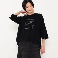 フロント箔ロゴ７分袖Tシャツ