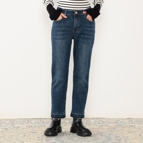 ニコルホワイト（NICOLE WHITE）/【WALDO】裾切りっぱなしボーイズデニムパンツ WALDO】裾切りっぱなしボーイズデニムパンツ | ニコルホワイト(NICOLE