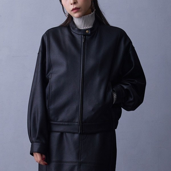 洗える】フォギーシアーVカラーショートブルゾン | ノーブル(Noble