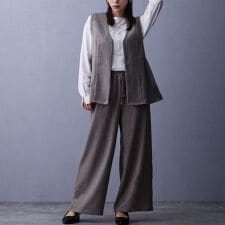 セットアップ【ベスト＆ワイドパンツ】